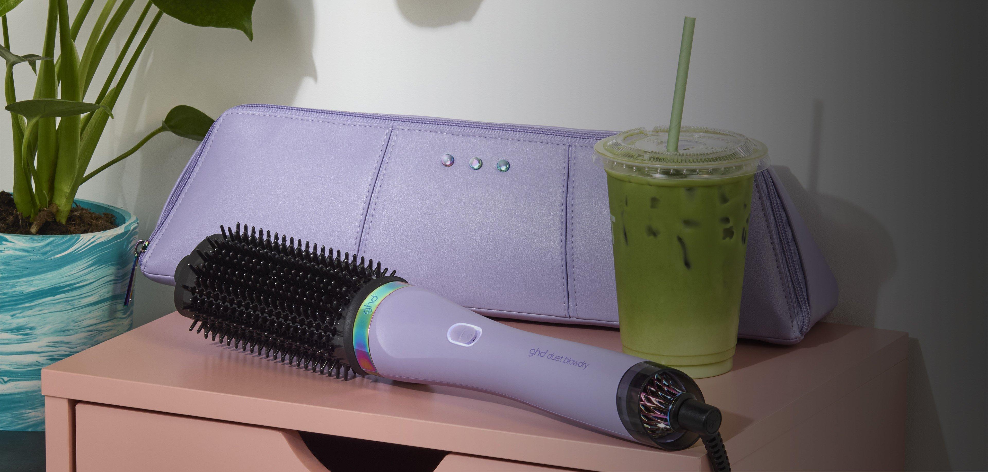 NEW GHD DUET BLOWDRY HAIR DRYER BRUSH IN GALACTIC LILAC