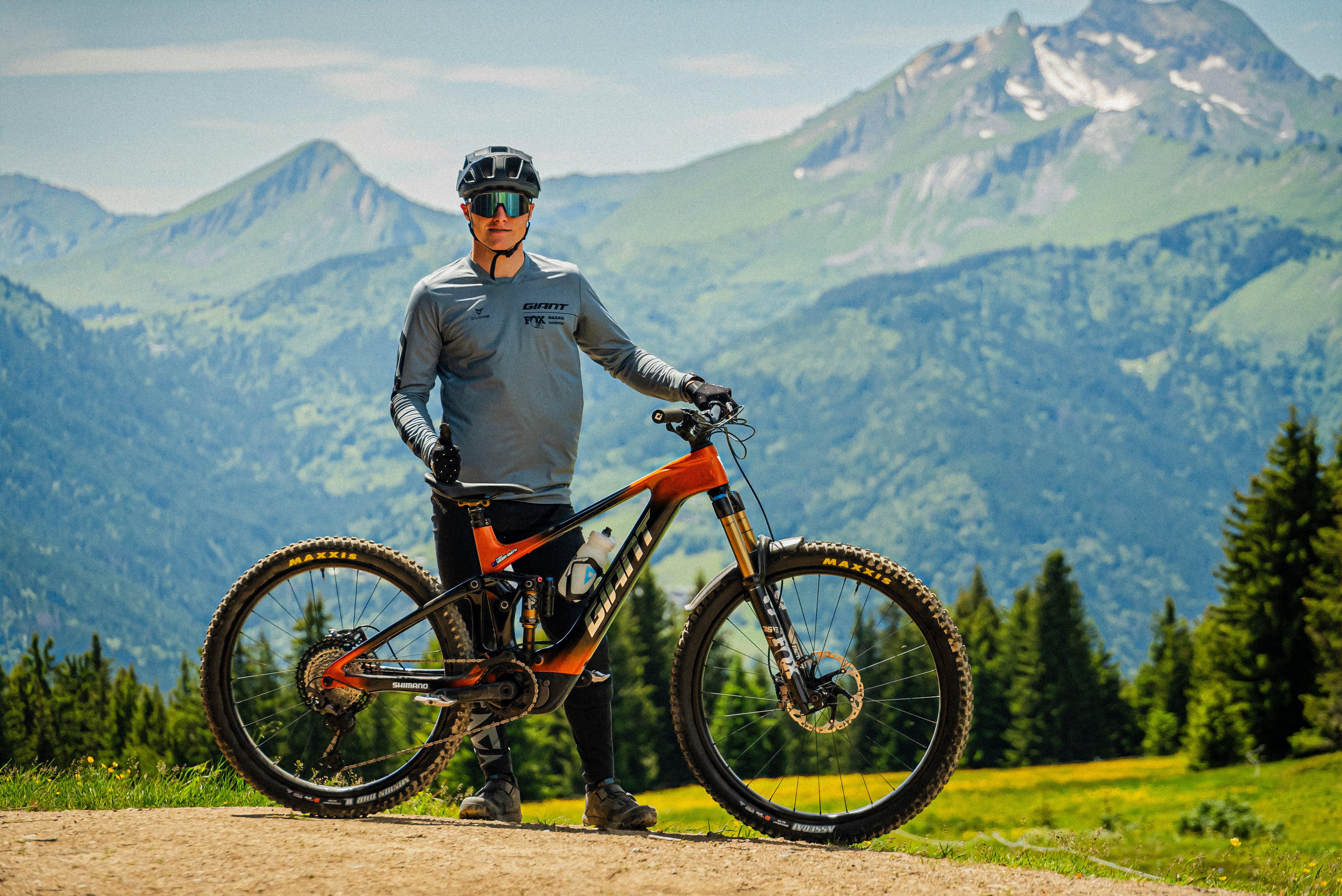 mountain biker portrait