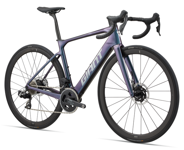 the electric road bike is shown against a white background