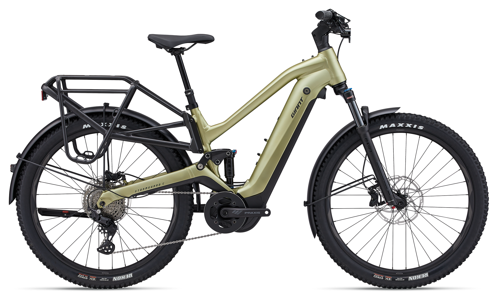 the new electric bike is shown in gold