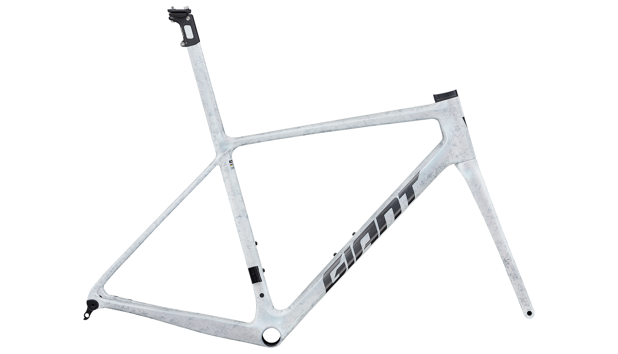 a bicycle frame with a colorful design on it