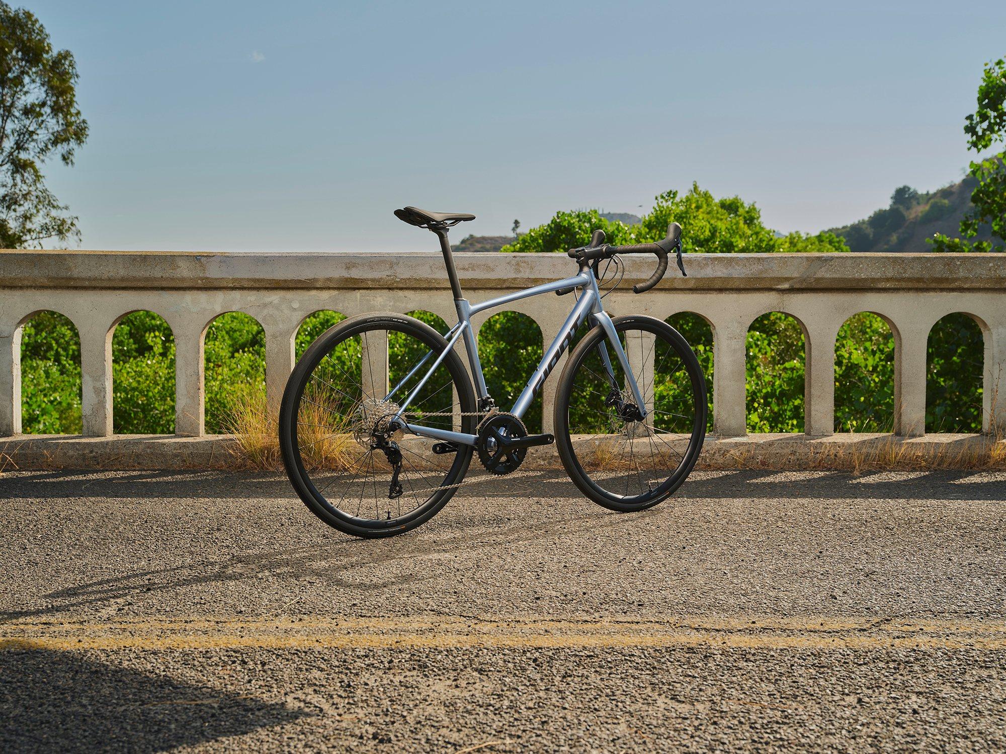 road bike shown on a bridge