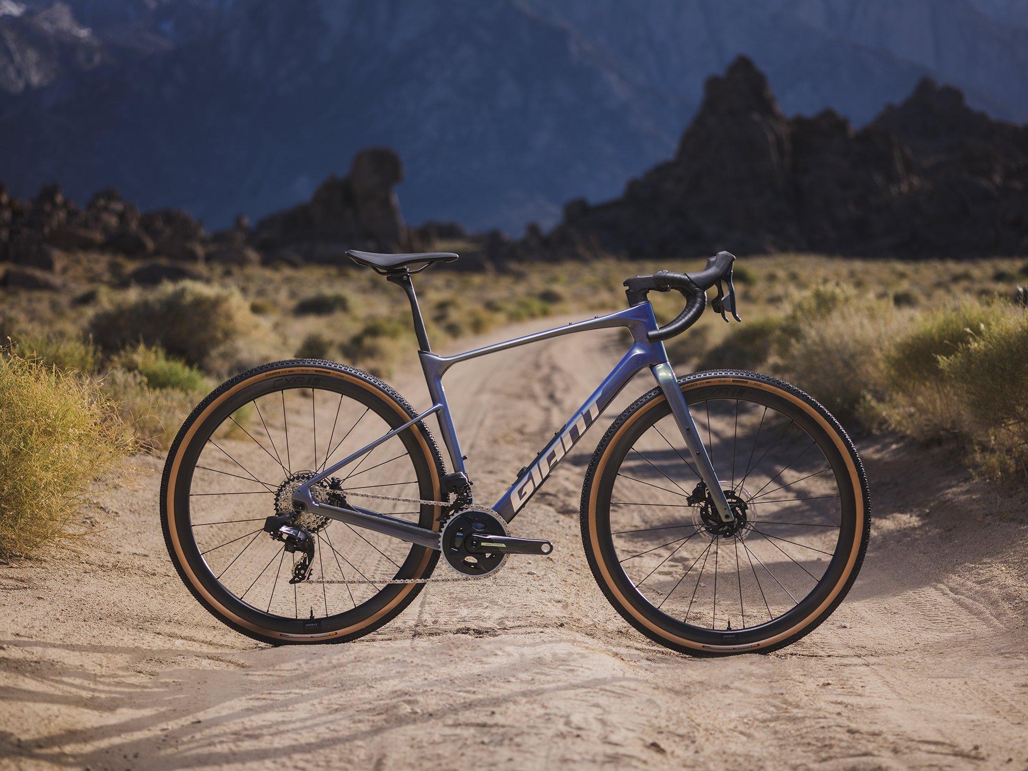 gravel bike on dirt road