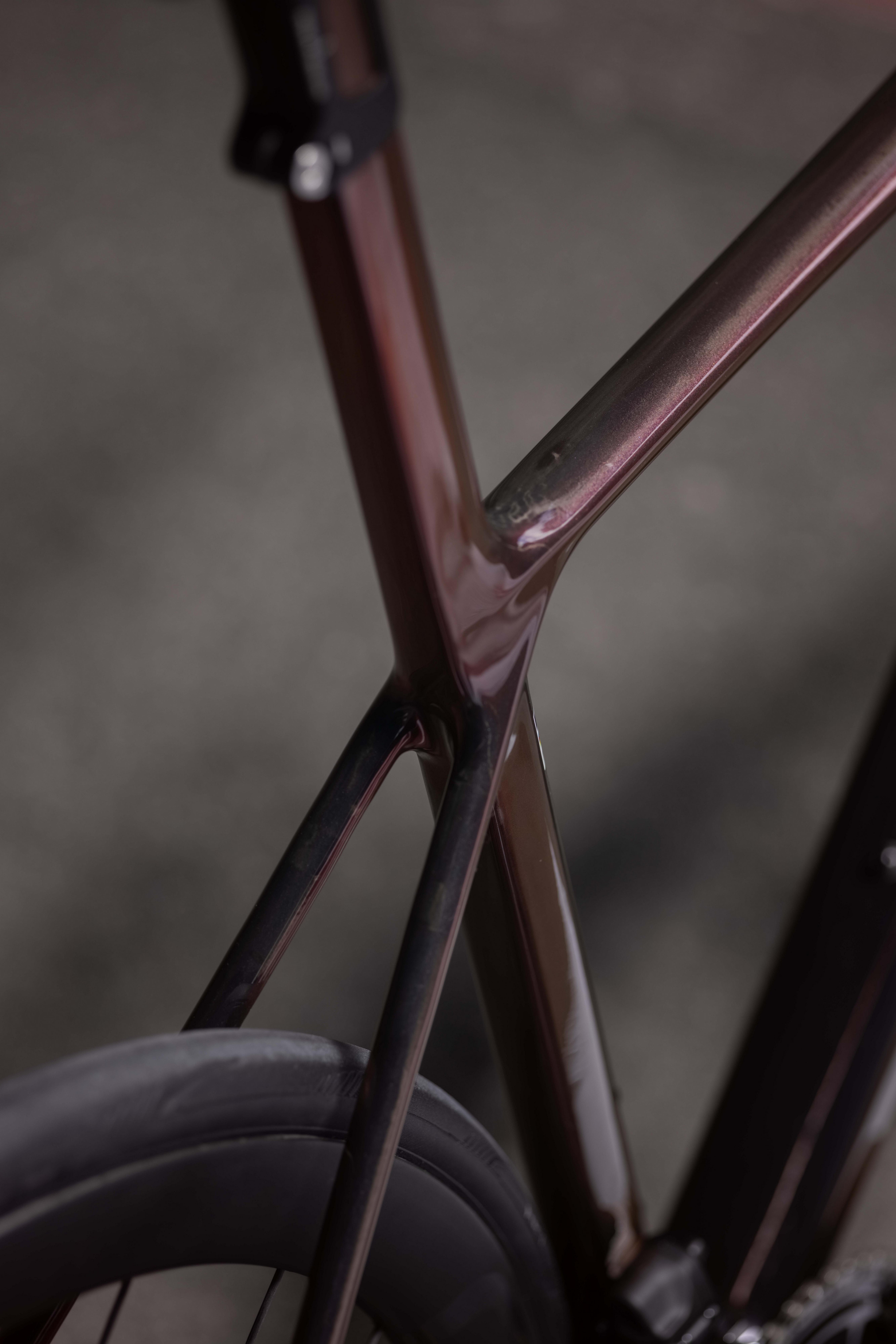 a close up of a bike with a black frame and black tires