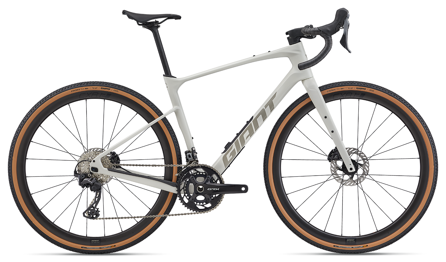 gravel bike on white background