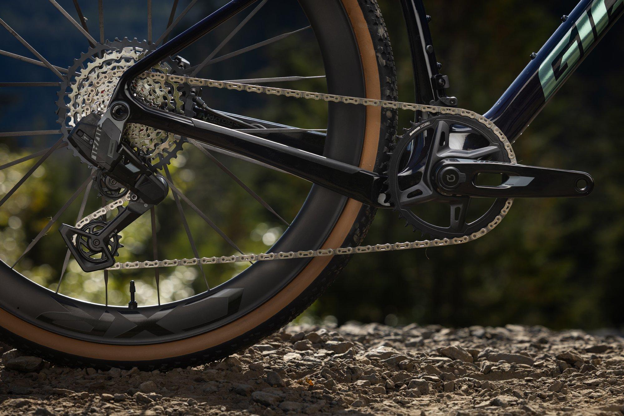 a close up of a bicycle's gear and chain drive