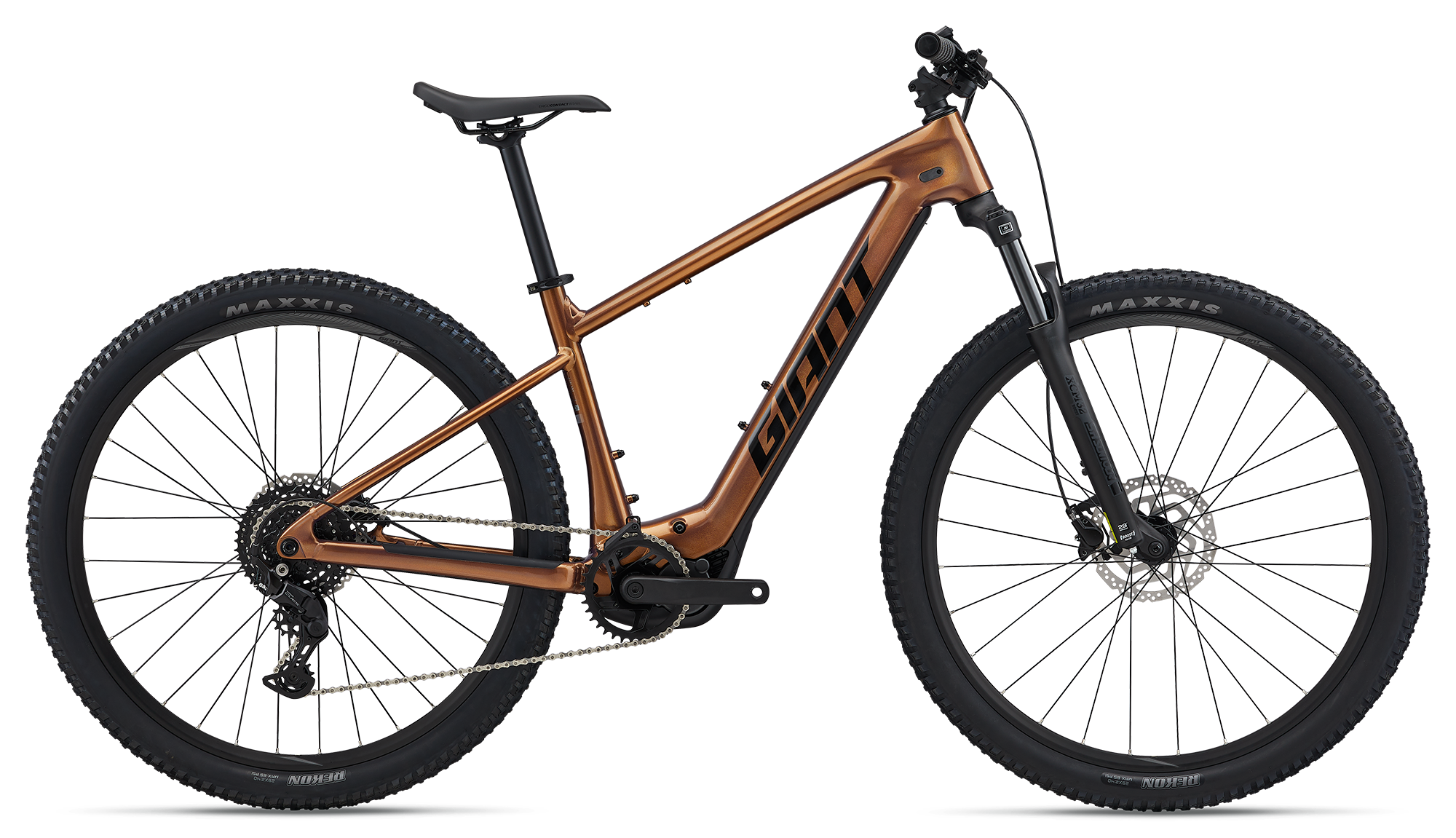 Giant talon e+ electric mountain bike on transparent background
