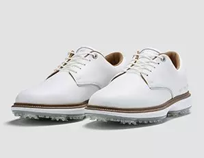 Chaussures de golf à crampons Pioneer Willow pour hommes - Blanc
