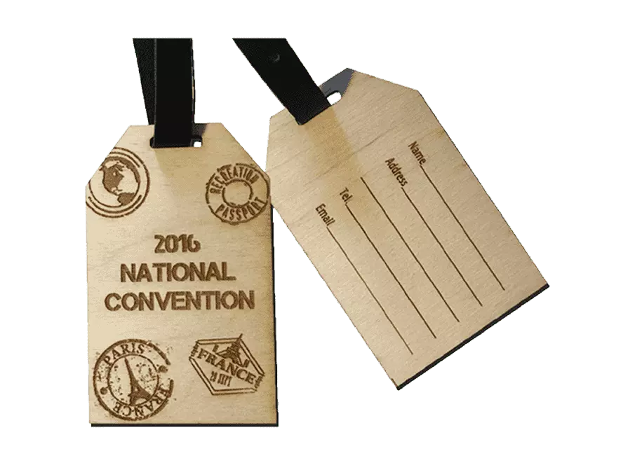 Imprint5 - Bamboo Bag Tags