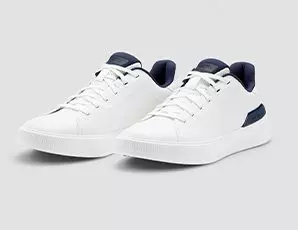 Chaussures Osprey sans crampons pour hommes - Blanc et Marine