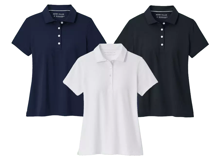 PETER MILLAR - Women's Short Sleeve Button Polo
