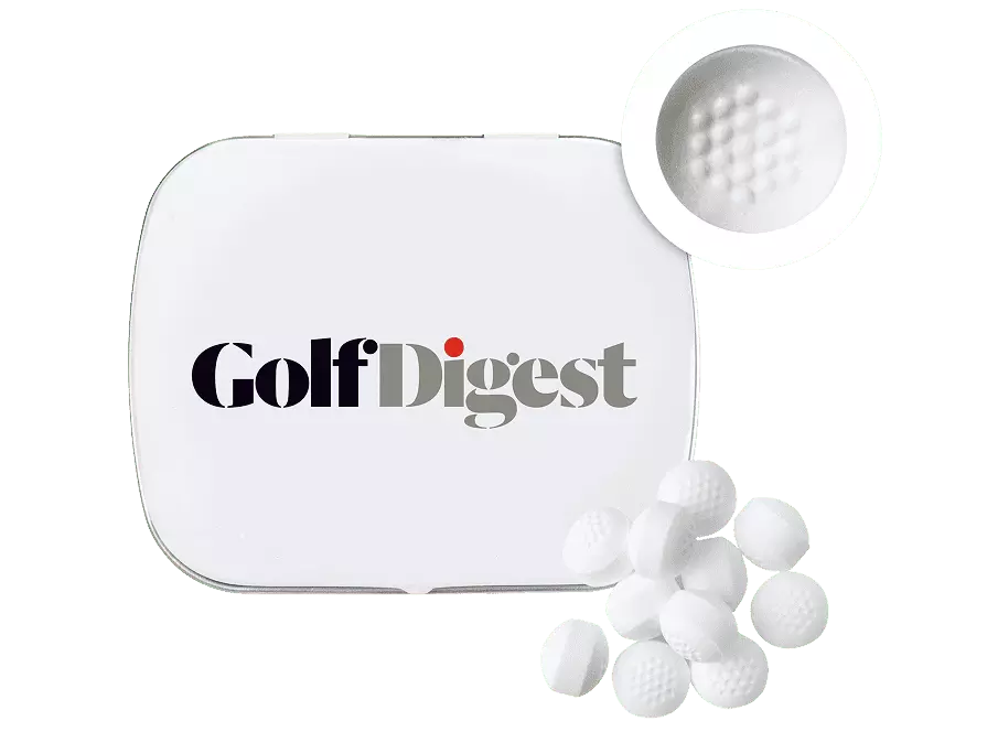 LANCO - Domed tin with golf ball shaped mints