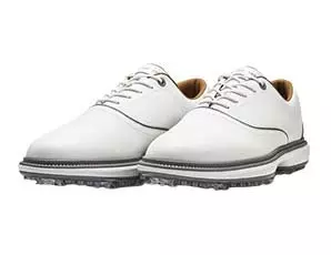 Sun Day Red - Men's Pioneer Cypress Spiked Golf Shoe - White / Grey