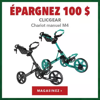 Chariot manuel Clicgear M4 – Économisez 100 $