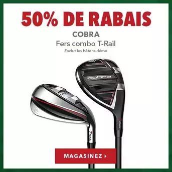 Fers Cobra T-Rail – 50% de rabais