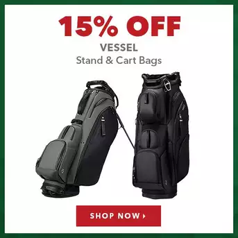 Vessel Stand & Cart Bags - 15% Off