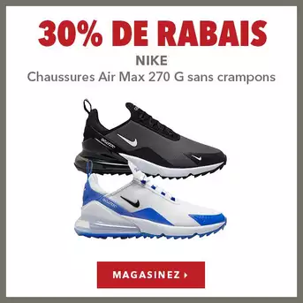 Chaussures sans crampons Nike Air Max 270 G – 30% de rabais