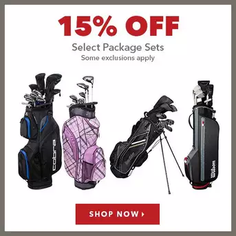 Select Package Sets - 15% Off 
