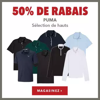 Select Puma Tops - 50% Off