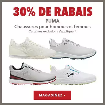 Chaussures Puma pour femmes et hommes - 30% de rabais