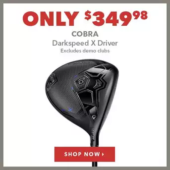 Cobra Darkspeed X Driver - Only $349.98