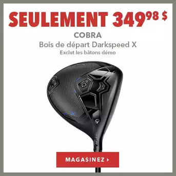 Bois de depart Darkspeed X - Seulement 349.98 $