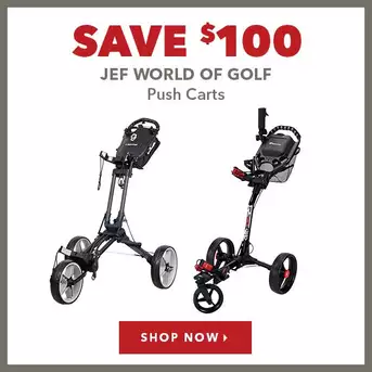 Jef World Of Golf Push Carts - Save $100 