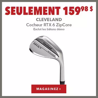 Cocheurs Cleveland RTX 6 ZipCore – Seulement 159,98$
