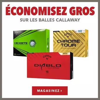 Économisez gros sur les balles Callaway