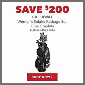 Callaway Women's Solaire Package Set, 10pc Graphite - Save $200 