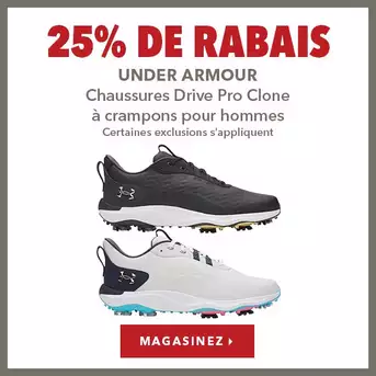 Chaussures à crampons Under Armour Drive Pro Clone pour hommes – 25% de rabais