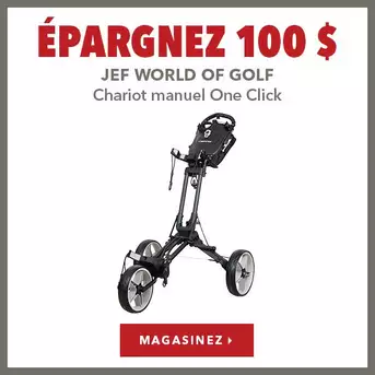 Chariot manuel Jef World Of Golf One Click - Économisez 100 $