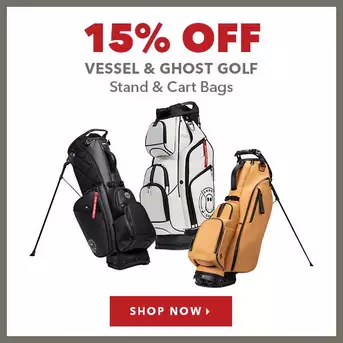 Vessel & Ghost Golf Stand & Cart Bags - 15% Off