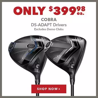 Cobra DS-ADAPT X Driver - Only $399.98