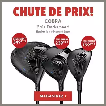 Baisse de prix sur Cobra Darkspeed