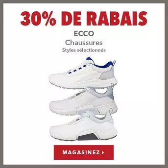 Sélection de chaussures Ecco – 30% de rabais