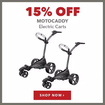 Motocaddy Electric Carts - 15% Off 