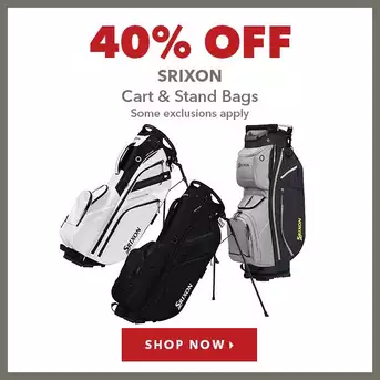 Srixon Cart & Stand Bags - 40% Off 