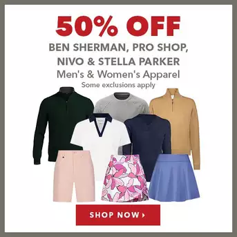 Ben Sherman, Pro Shop, Nivo & Stella Parker Men's & Women's Apparel - 50% Off
