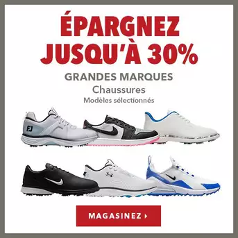 Certaines chaussures de grandes marques – Économisez jusqu’à 30%