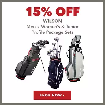 Wilson Men's, Women's & Junior Profile Package Sets - 15% Off