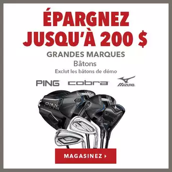 Économisez gros sur les grandes marques de bâtons