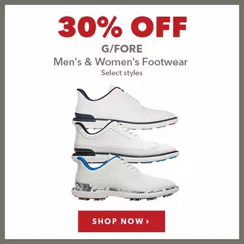 Select G/Fore Men's & Women's Footwear - 30% Off