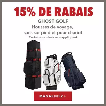 Sacs sur pied, pour chariot et de voyage Ghost - 15% de rabais