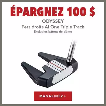 Fers droits Odyssey AI One Triple Track - Épargnez 100 $