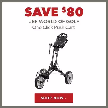 Jef World Of Golf One Click Push Cart - Save $80