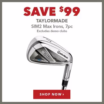 TaylorMade SIM2 Max Irons, 7pc - Save $99