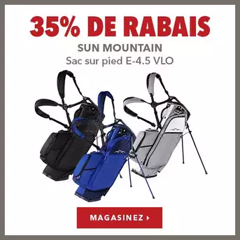 Sac sur pied Sun Mountain E-4.5 VLO - 35% de rabais
