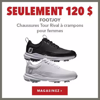 Chaussures à crampons FootJoy Tour Rival pour femmes– 25% de rabais