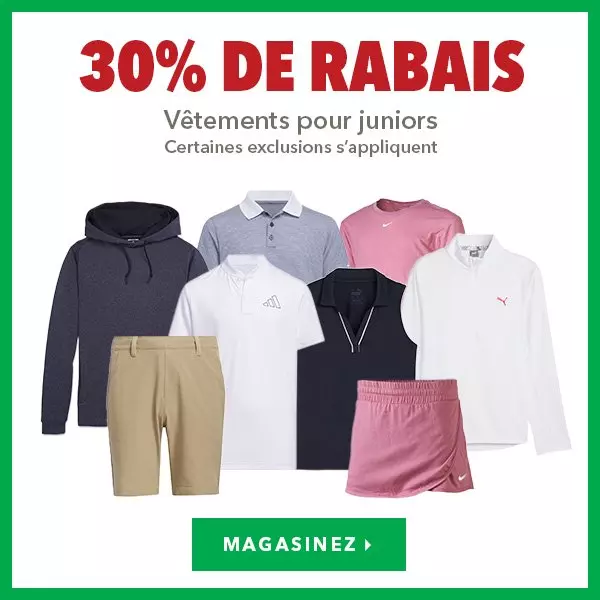 Vêtements pour juniors – 30% de rabais